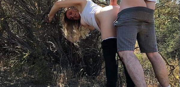 blonde creampie&039;d by personal trainer outdoors - Erin Electra
